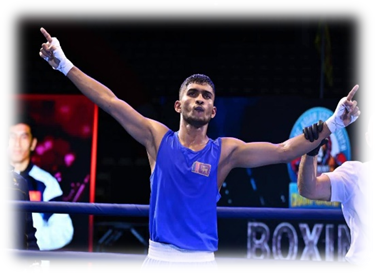 Umayanga Mihiran Competes at IBA World Boxing Championships
